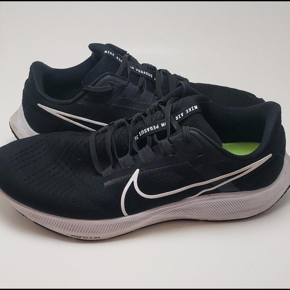 Mens Nike Air Zoom Pegasus 38 Black Running Sneakers Shoes CZ1815-002 Size 13
